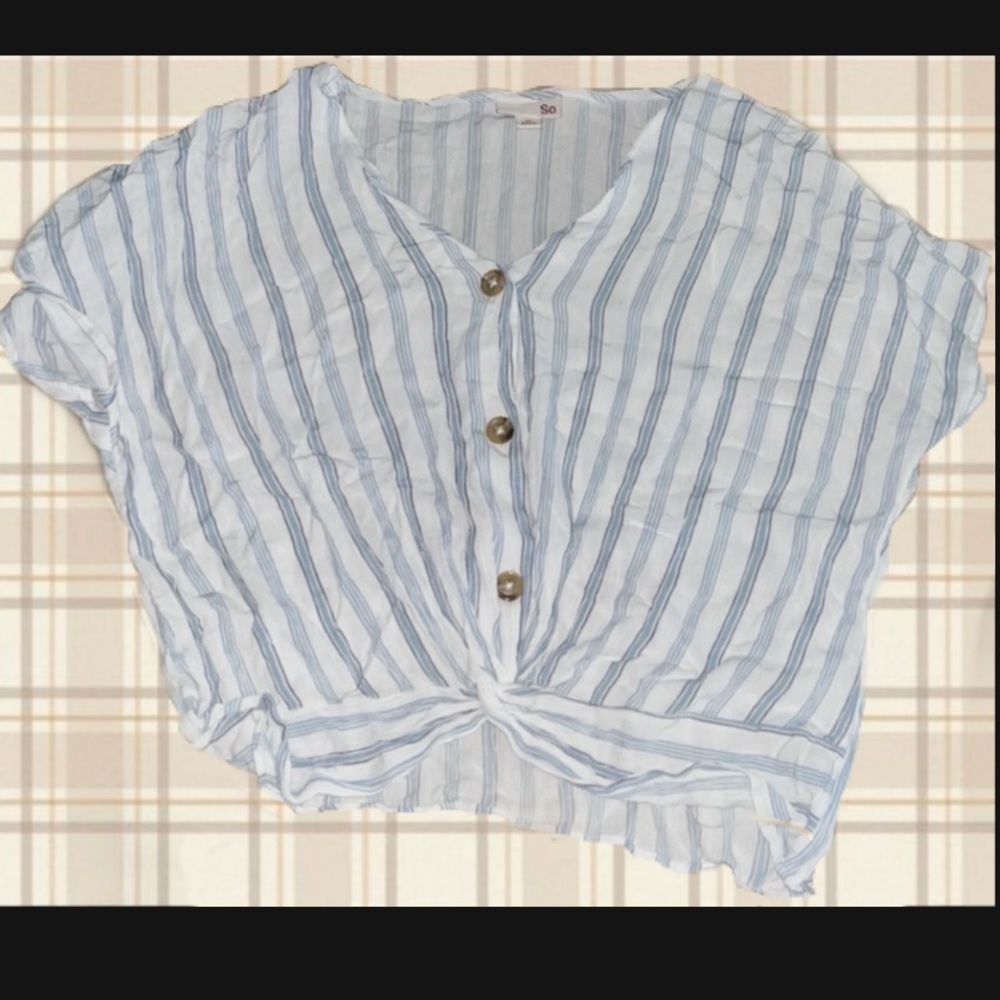 Striped Blue Knot Shirt